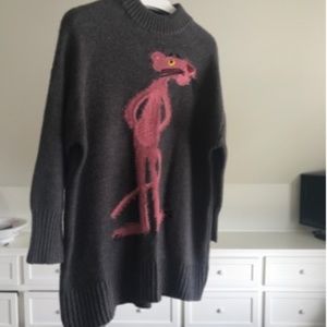 H&M Pink Panther Wool/Acrylic Sweater